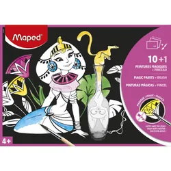 Maped Magic Paint X10 Feuilles + 1 Pinceau Colo Ass Pochette
