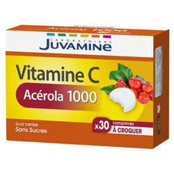 Juvamine Vitamine C Acérola 1000 30 Comprimés à Croquer