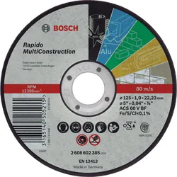 Bosch Disques à tronçonner Multi Construction – Rapido