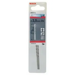 Bosch Forets à métaux rectifiés HSS-G, DIN 338