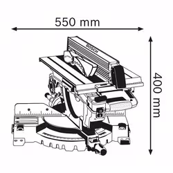 Bosch Scie à table et à onglets GTM 12 JL Professional - Vue supplémentaire 2