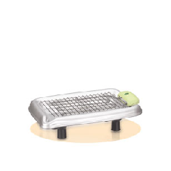Tefal BG 1500 BBQ PRICIPIO Vert, Argent 2100 W