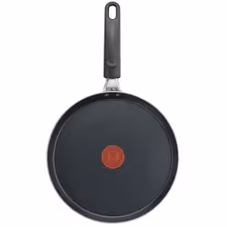 Crêpière 25 Cook & Clean TEFAL - Diamètre:25 cm - Matériau : ALUMINIUM - Utilisation sur tables de cuisson : GAZ - ELECTRIQUE -CÉRAMIQUE - HALOGÈNE - Compatibilité four : NO - Compatible lave-vaisselle : Oui - Revêtement intérieur/finition : REVETEMENT ANTI-ADHÉSIF - Nom de revêtement intérieur: TITANIUM - Revêtement externe : REVETEMENT ANTI-ADHÉSIF - Bord verseur :Oui - Type de poignée : FIXE -  Indicateur de température :Oui .