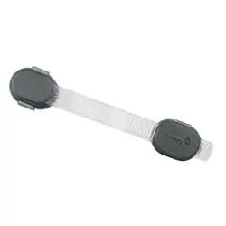Safety 1st 3220660186952 Serrure de sécurité pour enfant Fermeture à sangle pour enfants Gris, Transparent 1 pièce(s)