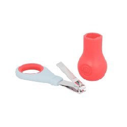 BéBé confort coupe-ongle ergonomique avec base rouge 1m+