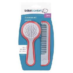 Bebe Confort – Brosse miroir et peigne – Rouge et blanc (0M +)