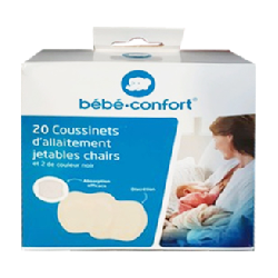 Bebe Confort – Coussinets d’allaitement jetables Blancs (x20 +2 noirs)