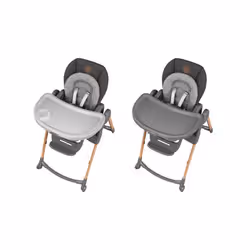 Maxi-Cosi Minla Chaise haute traditionnelle Siège rembourré Graphite, Bois - Vue supplémentaire 4