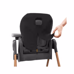 Maxi-Cosi Minla Chaise haute traditionnelle Siège rembourré Graphite, Bois - Vue supplémentaire 5