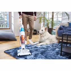 Rowenta Clean & Steam Multi RY8544WH aspirateur balai et balai électrique Sans sac 0,5 L 1700 W Blanc, Bleu - Vue supplémentaire 3