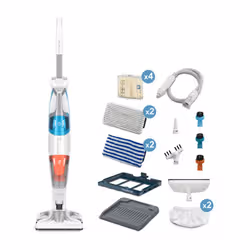 Rowenta Clean & Steam Multi RY8544WH aspirateur balai et balai électrique Sans sac 0,5 L 1700 W Blanc, Bleu - Vue supplémentaire 8