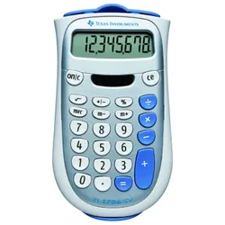 Texas Instruments TI-1706 SV calculatrice Bureau Calculatrice basique Argent, Blanc