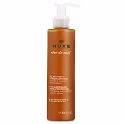 Faites de la douche ou du bain un rituel agréable dont vous vous réjouirez tous les jours. Le gel nettoyant pour peaux sèches Nuxe Rêve de Miel nettoie la peau tout en douceur