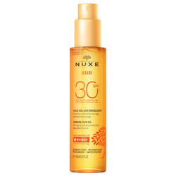 Huile Bronzante Visage Et Corps Haute Protection Spf30 150ml Sun Nuxe