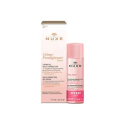 Nuxe Crème Prodigieuse Boost Crème Gel Multi-Correction 40 ml + Very Rose Eau Micellaire Apaisante 3en1 40 ml Offerte