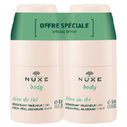 Duo Deodorant Hydratant Fraicheur 2x50ml Rêve de thé Body Nuxe