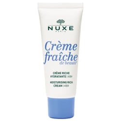 Creme Riche Hydratante 48h Peaux Seches A Tres Seches 30ml Creme Fraîche De Beaute Nuxe