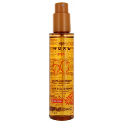 Nuxe Sun Huile Solaire Bronzante Visage et Corps SPF50 150 ml
