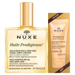 Nuxe Huile Prodigieuse 100 ml + Huile de Douche Prodigieux 30 ml Offerte