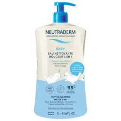 Neutraderm Baby Eau Nettoyante Douceur 3en1 1 L