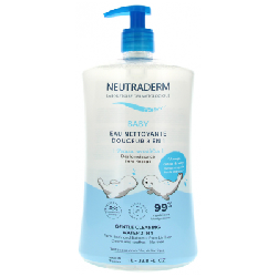 Neutraderm Baby Eau Nettoyante Douceur 3en1 1 Litre