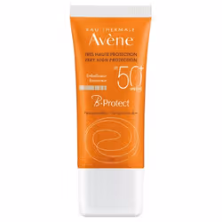 AVENE B Protect SPF50+Peaux sensibles30ml B-Protect SPF 50+ est parfaitement adapté à toutes les peaux sensibles à la recherche d'un soin protecteur. Sa formule intègre des micro-pigments encapsulés teintés qui se libèrent dès l'application et révèlent un teint frais et lumineux. Un soin solaire qui apporte beauté et protection.Une action 3-en-1 inédite : B-Protect SPF 50+ offre à la peau une large protection UVB-UVA