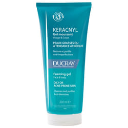 Gel moussant Nettoyant visage peau grasse 200ml Keracnyl Ducray