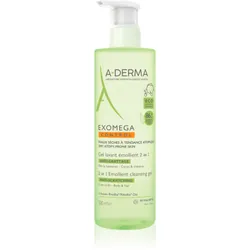 A-Derma Exomega Control 2 in 1 emollient cleansing gel 500 ml