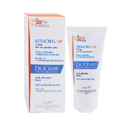 Fluide anti-imperfections SPF50+ 50ml Keracnyl Peaux grasses à tendance acnéique Ducray