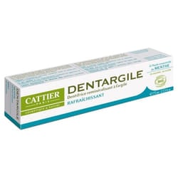 Dentargile A L'huile Essentielle De Menthe Bio 75ml Dentifrice Cattier