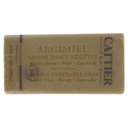 Savon Doux Vegetal Jaune Miel Et Lavande Bio Argimel 150g Cattier