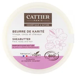 Cattier Beurre de Karité Parfum Fleur des Îles Bio 100 g