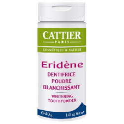 Eridene En Poudre Blanchissant Bio 40g Dentifrice Cattier
