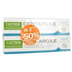 Cattier Dentargile Dentifrice Rafraîchissant Lot de 2 x 75 ml