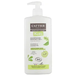 Cattier Kids Shampoing Douche 2en1 Parfum Pomme Verte Bio 500 ml