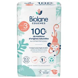 Biolane Couches Naturelles 52 Couches Taille 3 (4-9 Kg)