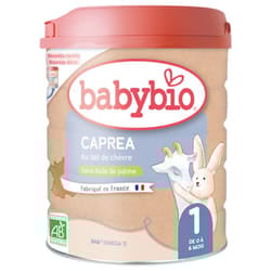 Babybio Caprea 1 au Lait de Chèvre de 0 à 6 Mois Bio 800 g