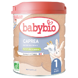 Babybio Caprea 1 au Lait de Chèvre de 0 à 6 Mois Bio 800 g