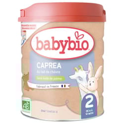 Babybio Caprea 2 au Lait de Chèvre de 6 à 12 Mois Bio 800 g