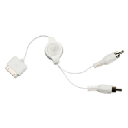 T'nB CIIP034033 câble de téléphone portable Blanc 0,8 m Apple 30-pin 2 x RCA
