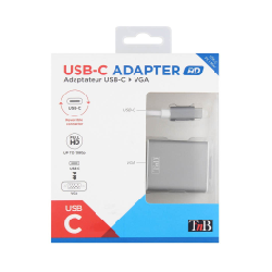 T'nB TCVGA câble vidéo et adaptateur USB Type-C VGA (D-Sub) Blanc