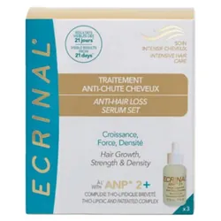 Ecrinal Soin Intensif Cheveux ANP 2+ Traitement Anti-Chute Cheveux 3 x 50 ml