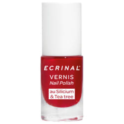 Ecrinal Vernis Silicium + Tea Tree 5 ml - Couleur : Rouge Passion