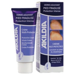 Creme Multi-protectrice Dermo-adjuvant Pied Diabetique 75ml Akildia Asepta