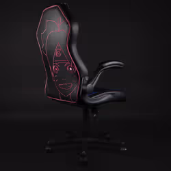 Konix Boruto Fauteuil de gaming Siège rembourré Noir, Bleu - Vue supplémentaire 3