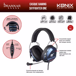 Konix Drakkar Casque gaming Skyfighter One - Vue supplémentaire 7