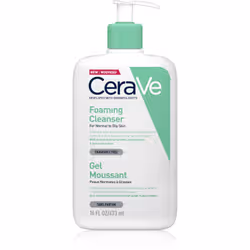 Le gel moussant nettoyant CeraVe Foaming Cleanser est spécialement conçu pour les peaux normales à grasses. Il élimine le sébum en excès et les impuretés de la peau sans déranger sa barrière protectrice naturelle.