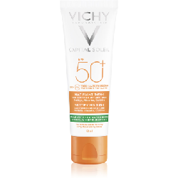 Creme Solaire Visage Matifiante 3en1 Argile Verte Spf50+ 50ml Capital Soleil Vichy