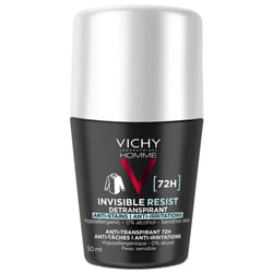 Invisible Resist Détranspirant Anti Irritations 72h 50ml Homme Vichy