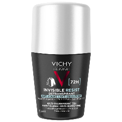 Invisible Resist Détranspirant Anti Irritations 72h 50ml Homme Vichy